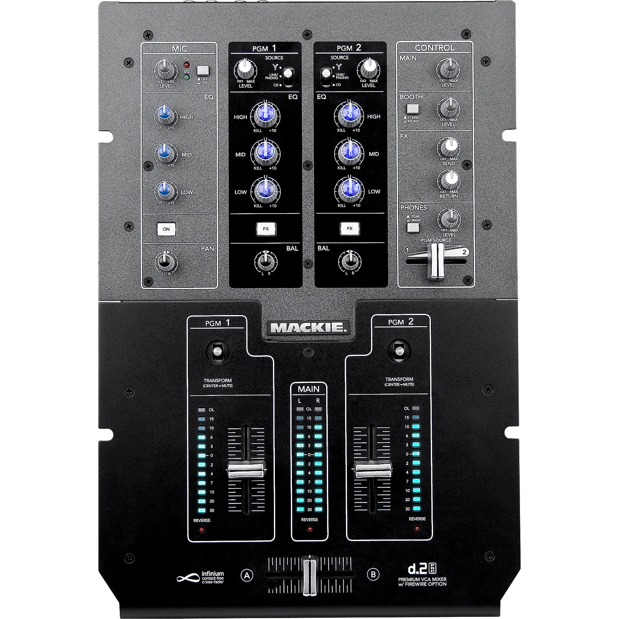 Restock Mackie d.2 Pro 2-Channel DJ Mixer | Guitar Center