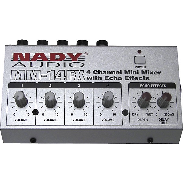 Open Box Nady MM-14FX Mini Line Mixer with Effects Level 1