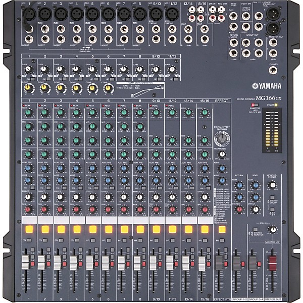 Open Box Yamaha MG166CX 16-Channel Mixer With Compression and Effects Level 2 Regular 190839482808