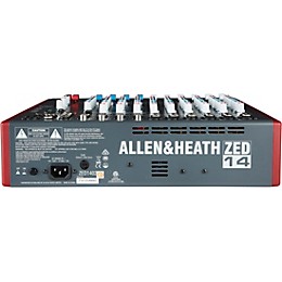 Open Box Allen & Heath ZED-14 USB Mixing Console Level 1