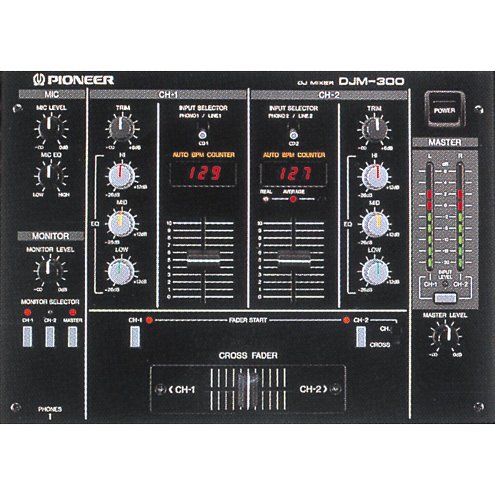 Pioneer DJ DJM-300 BPM DJ Mixer Black | Guitar Center