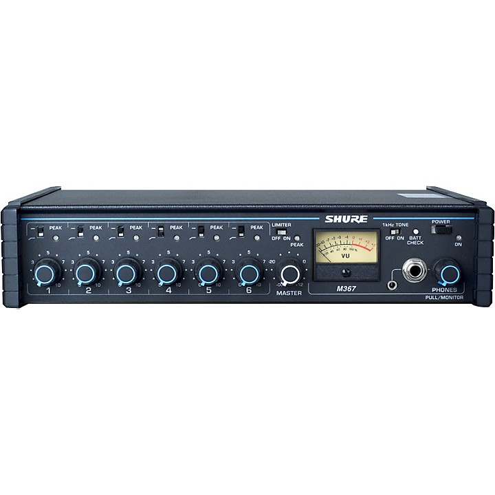 Shure M367 Six Input Portable Mixer | Guitar Center