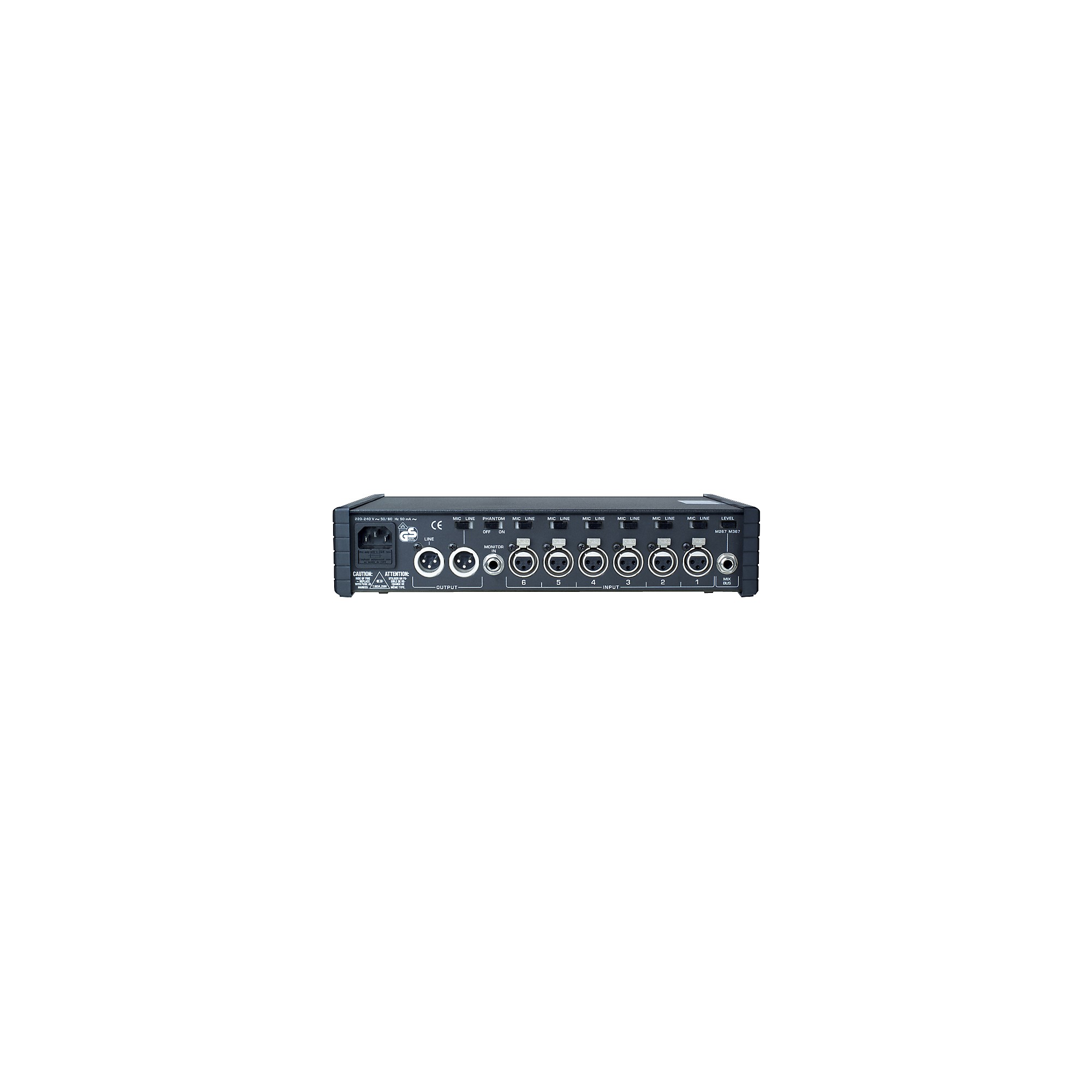 Shure M367 Six Input Portable Mixer | Guitar Center