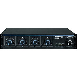 Open Box Shure SCM410 4-Channel Automatic Mixer Level 1