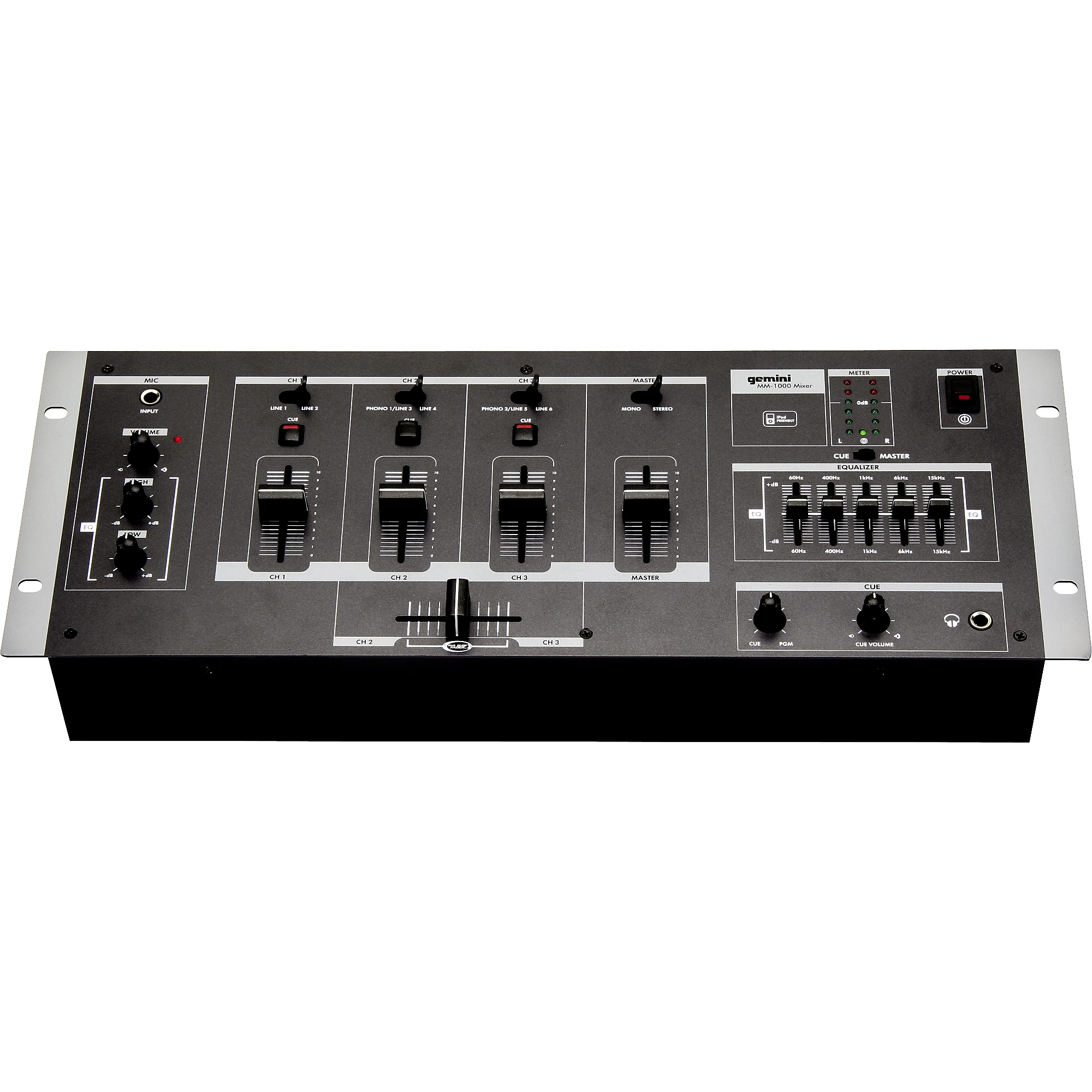 Gemini MM-1000 4-Channel DJ Mixer | Guitar Center