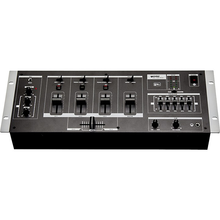 Gemini MM-1000 4-Channel DJ Mixer | Guitar Center
