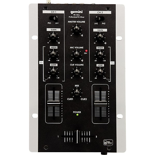 Open Box Gemini PS-121X 2-Channel DJ Mixer | Guitar Center
