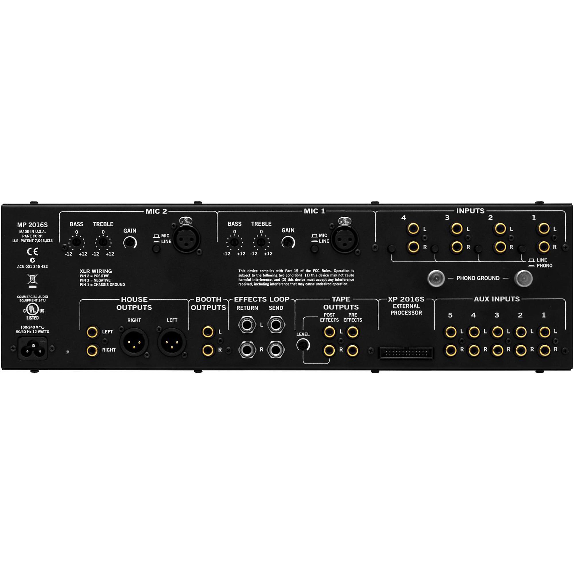 Mint Rane MP2016 mixer with XP2016 processor / rotary dj