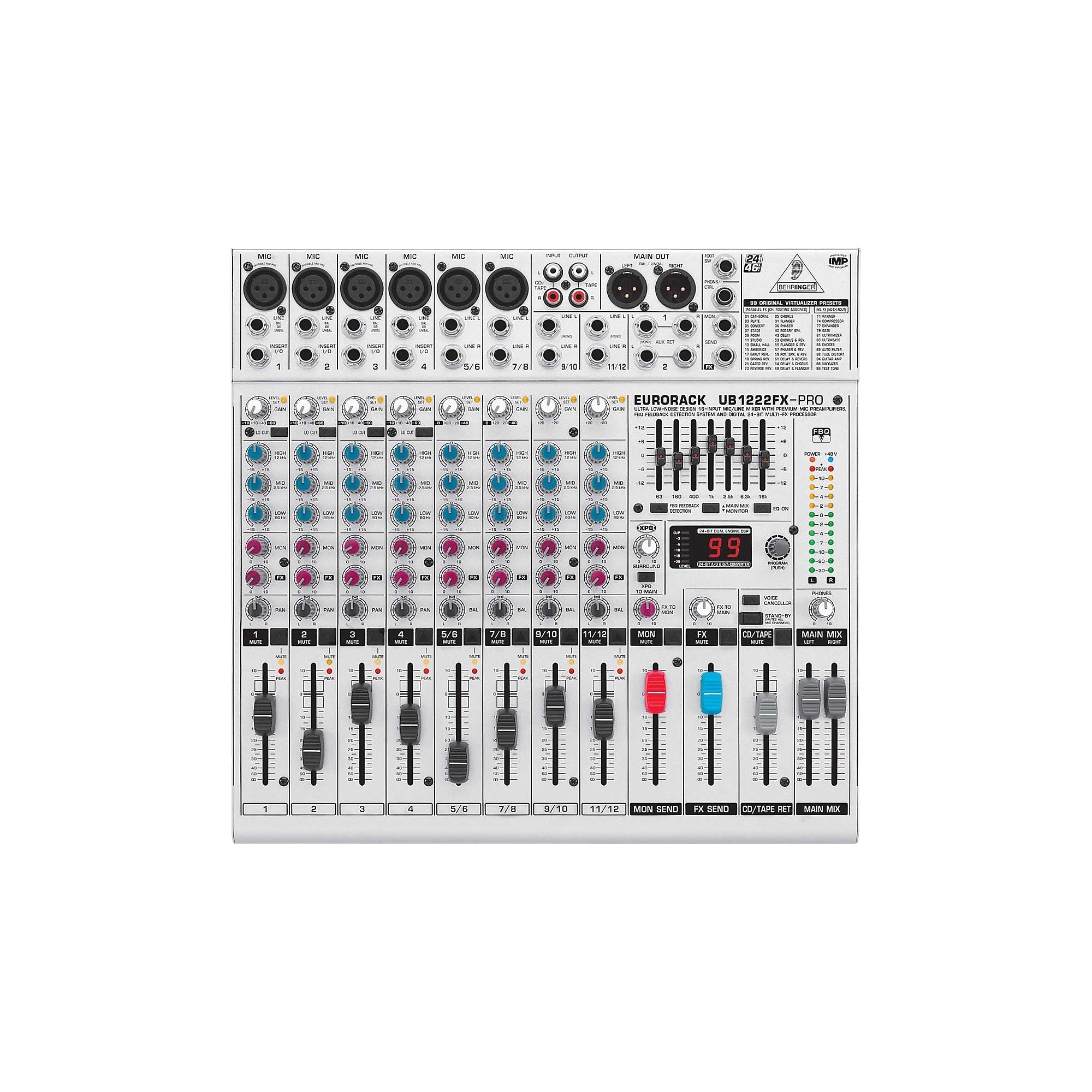 Open Box Behringer Eurorack UB1222FX-PRO Mixer 190839076212