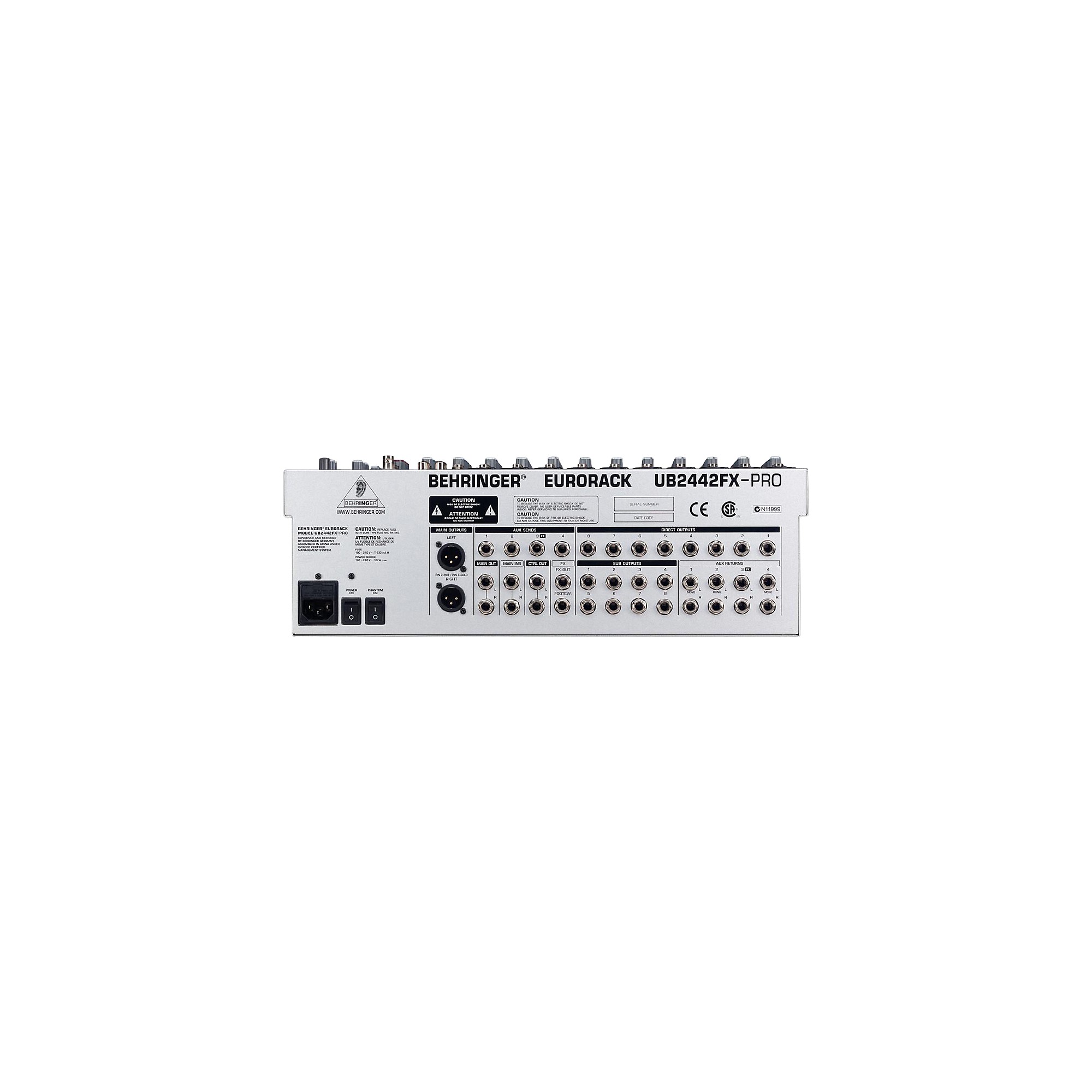 Restock Behringer Eurorack UB2442FX-PRO Mixer | Guitar Center