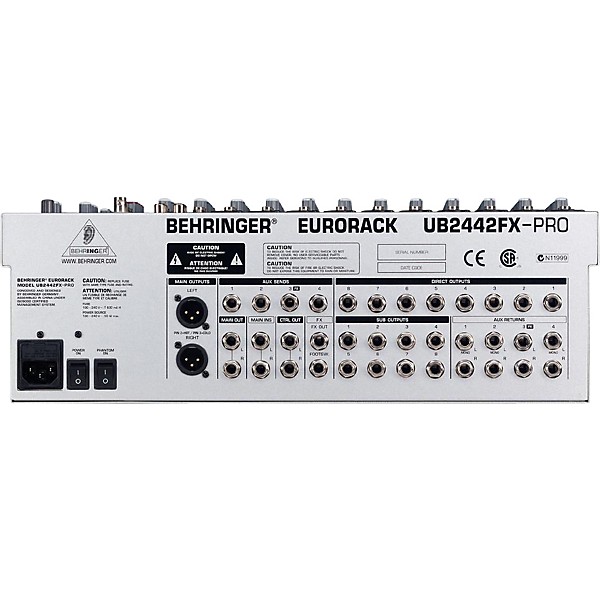 Restock Behringer Eurorack UB2442FX-PRO Mixer | Guitar Center