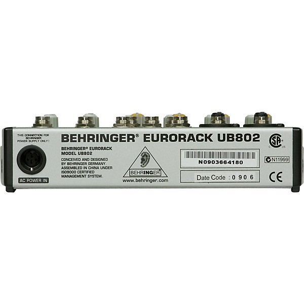Restock Behringer Eurorack UB802 Mixer | Guitar Center
