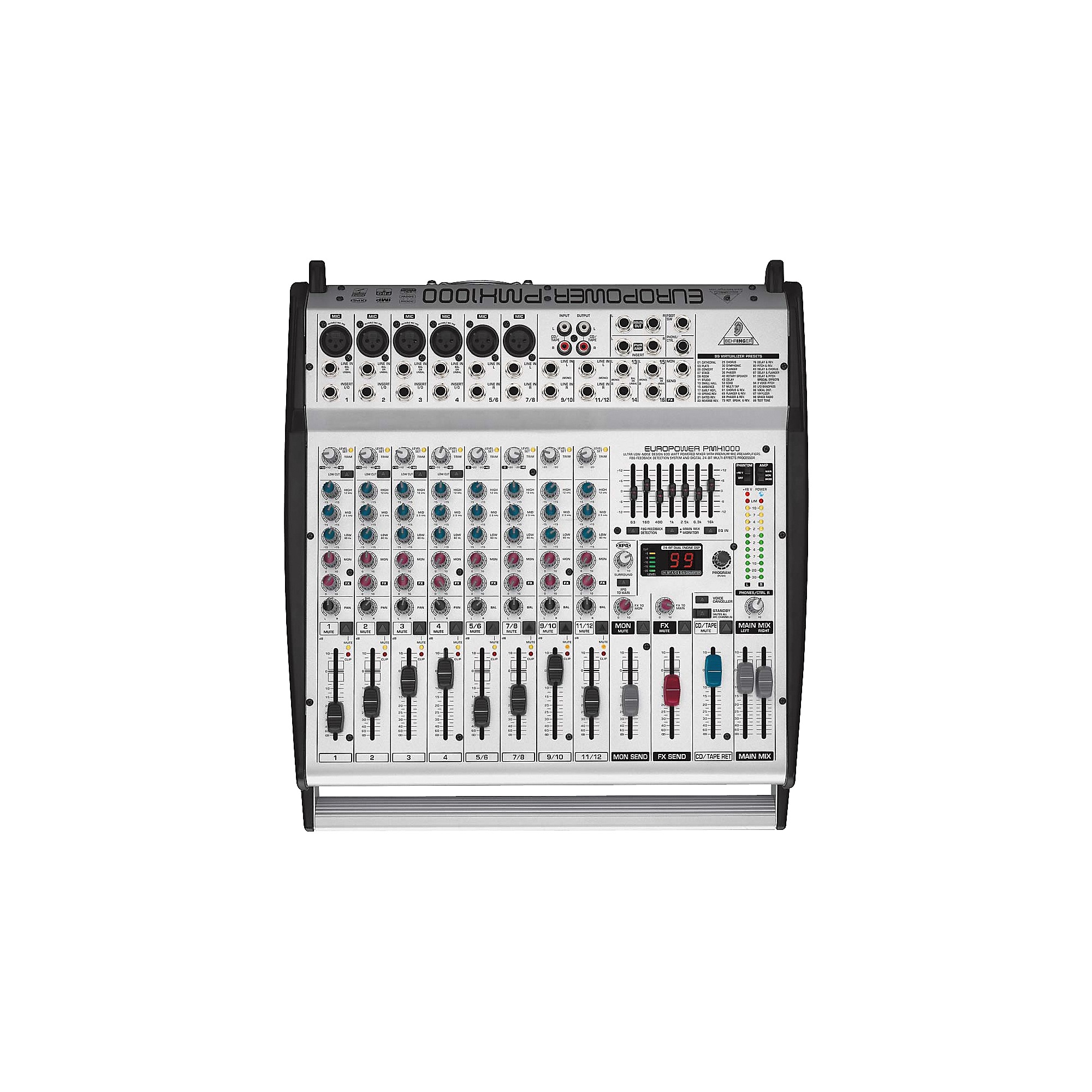 動作OK BEHRINGER パワードミキサ EUROPOWER PMH1000 Restock Behringer PMH1000 EUROPOWER Powered Mixer | Guitar