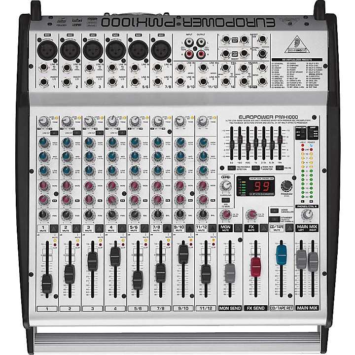 Restock Behringer PMH1000 EUROPOWER Powered Mixer | Guitar Center
