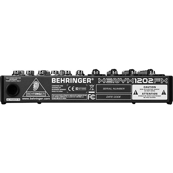 Open Box Behringer XENYX 1202FX Mixer Level 1