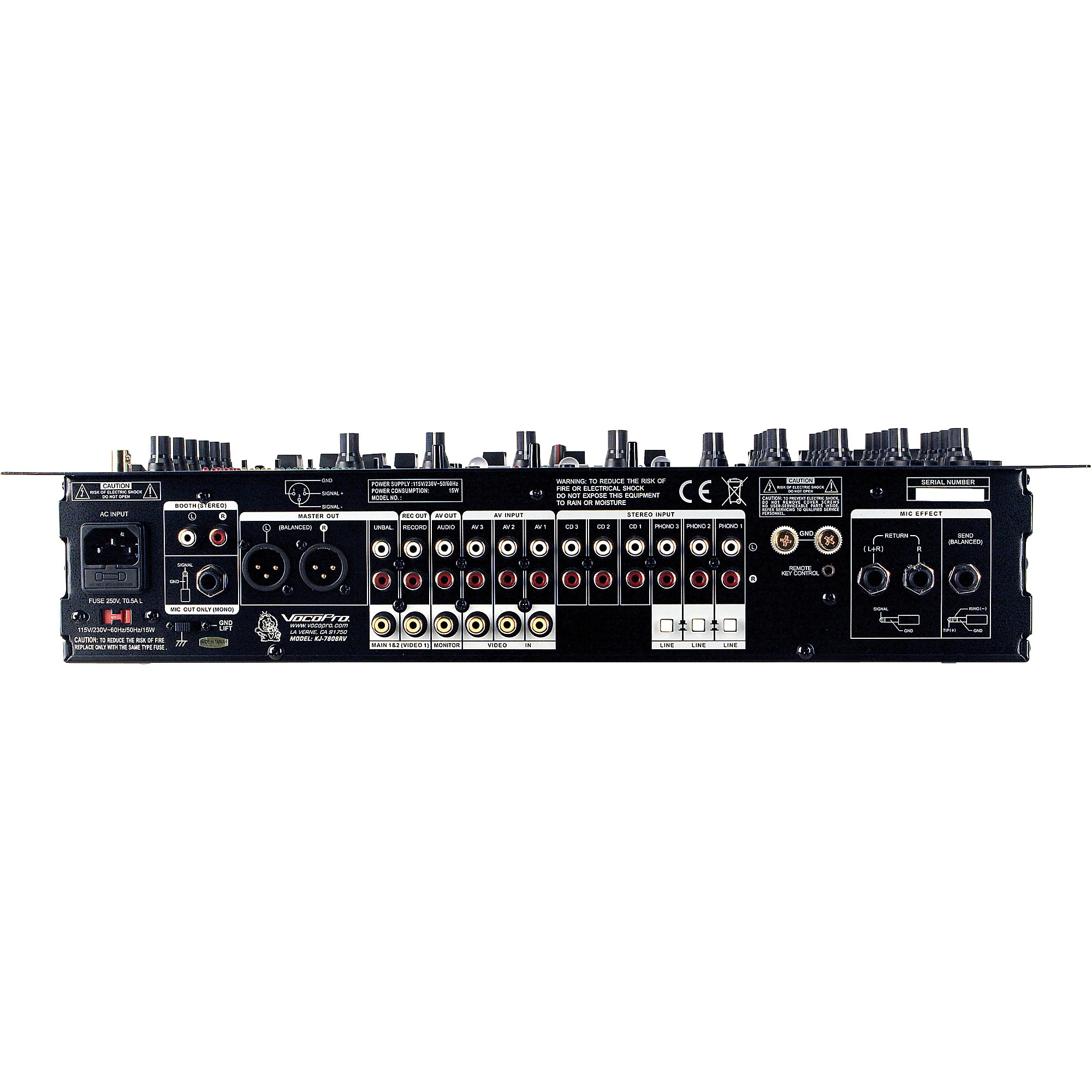 VocoPro KJ-7808RV Pro DJ and Karaoke Mixer | Guitar Center