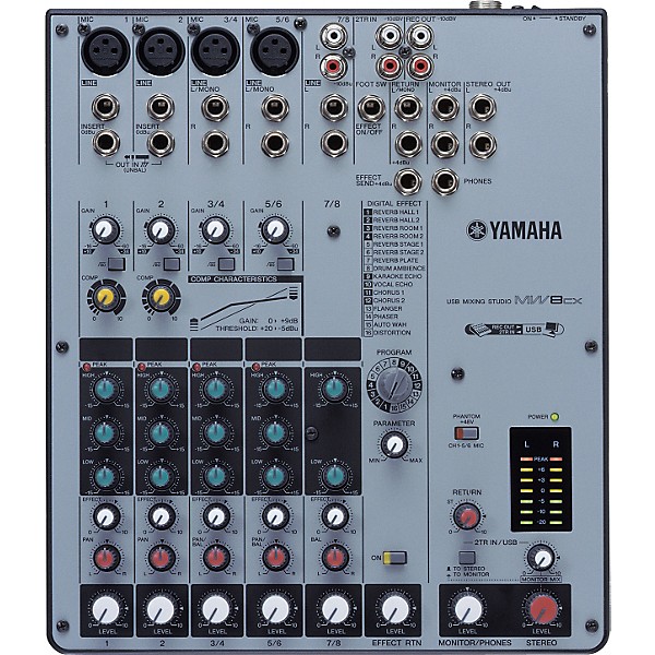 YAMAHA MW8CX ミキサー USB MIXING STUDIO Restock Yamaha MW8CX 8-Channel USB Mixer with Compression
