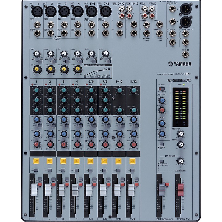 Yamaha MW12C 12-Channel USB Mixer with Compression | Guitar