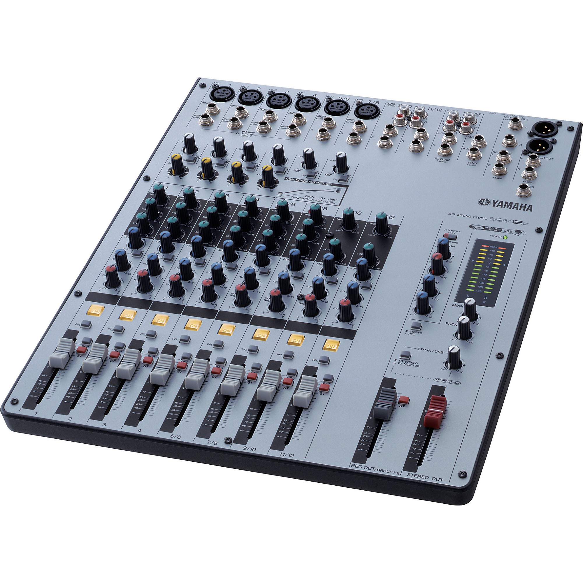 Yamaha MW12C 12-Channel USB Mixer with Compression | Guitar