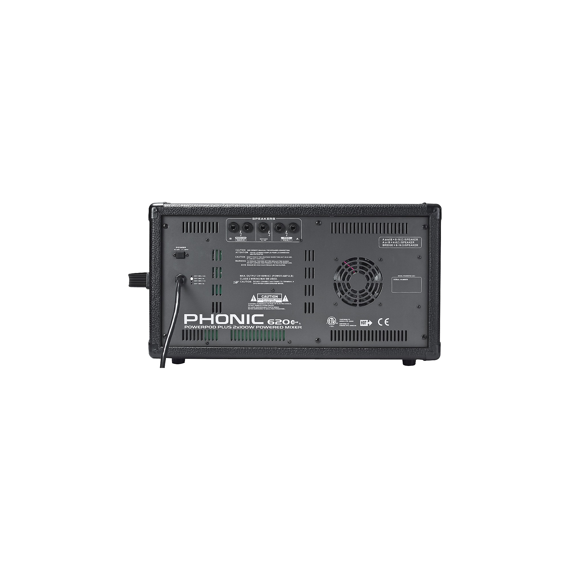 Open Box Phonic Powerpod 620 PLUS 200-Watt 6-Channel Powered