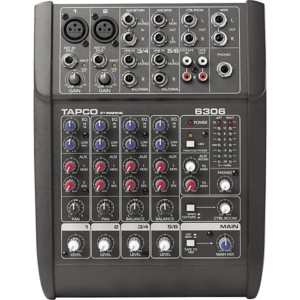 Restock Tapco 6306 6-Channel Mixer