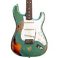 Fender Custom Shop 65 Stratocaster Super Heavy Relic Electr... Super Faded Aged Sherwood Green Metallic over 3-Color Sunburst