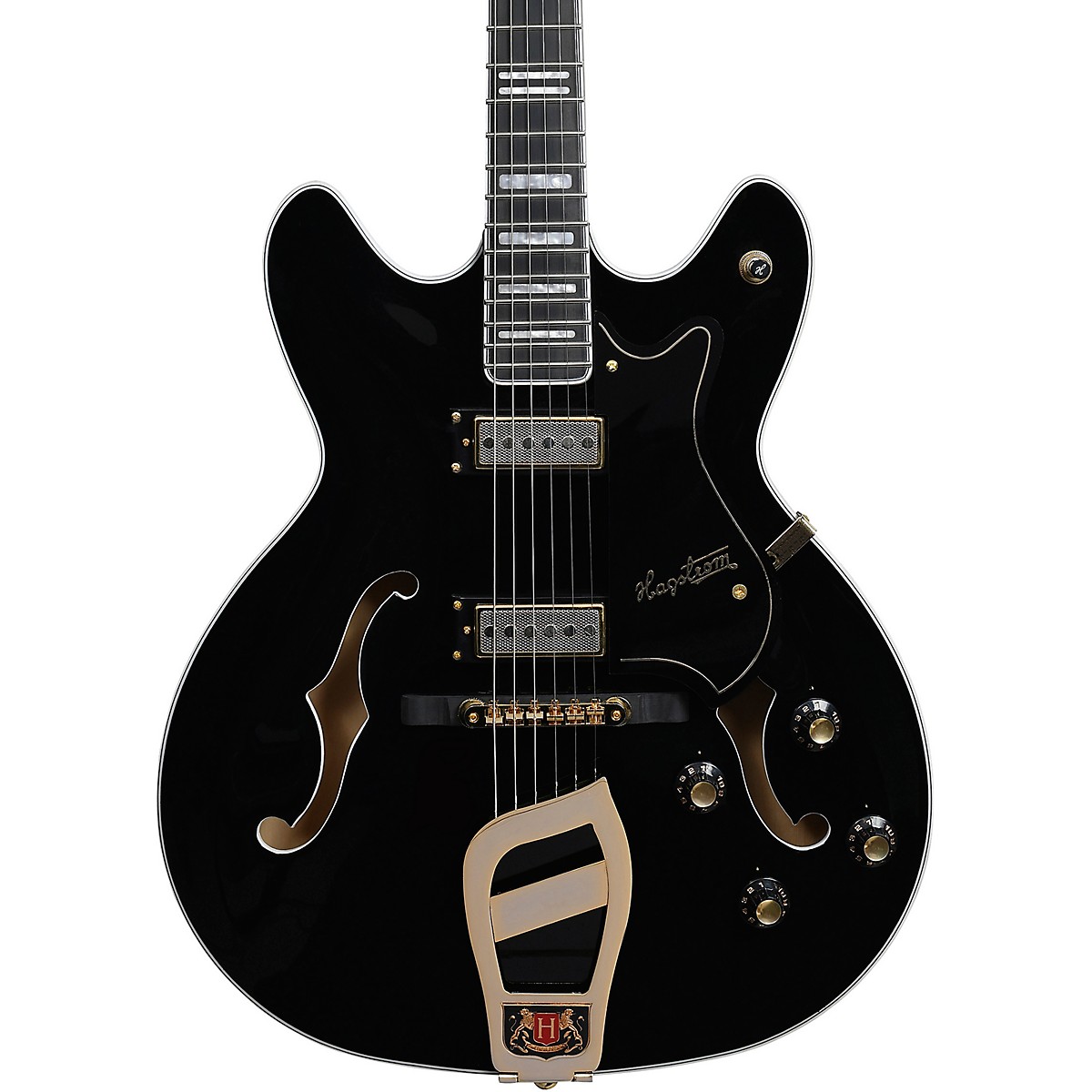 Hagstrom '67 Viking II Hollowbody Electric Guitar Standard Black Gloss
