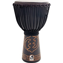 Open Box Toca Synergy Black Mamba Djembe with Bag and Djembe Hat Level 1 12 in.