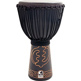 Toca Synergy Black Mamba Djembe with Bag and Djembe Hat 13 in.