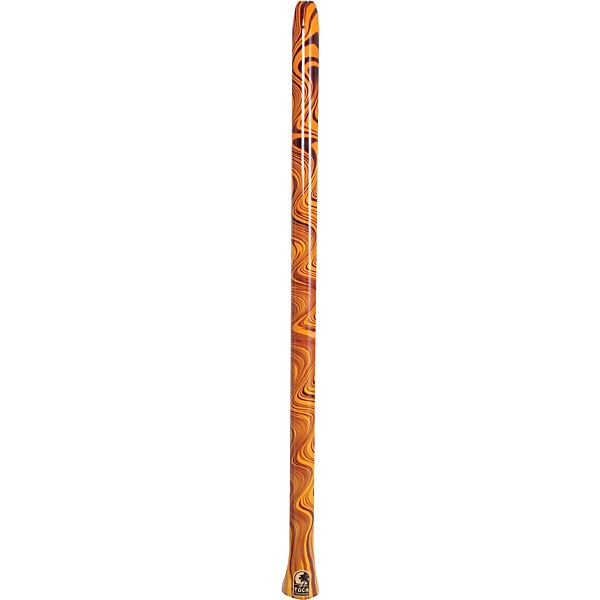 Open Box Toca Duro Didgeridoo Level 1 Orange Swirl