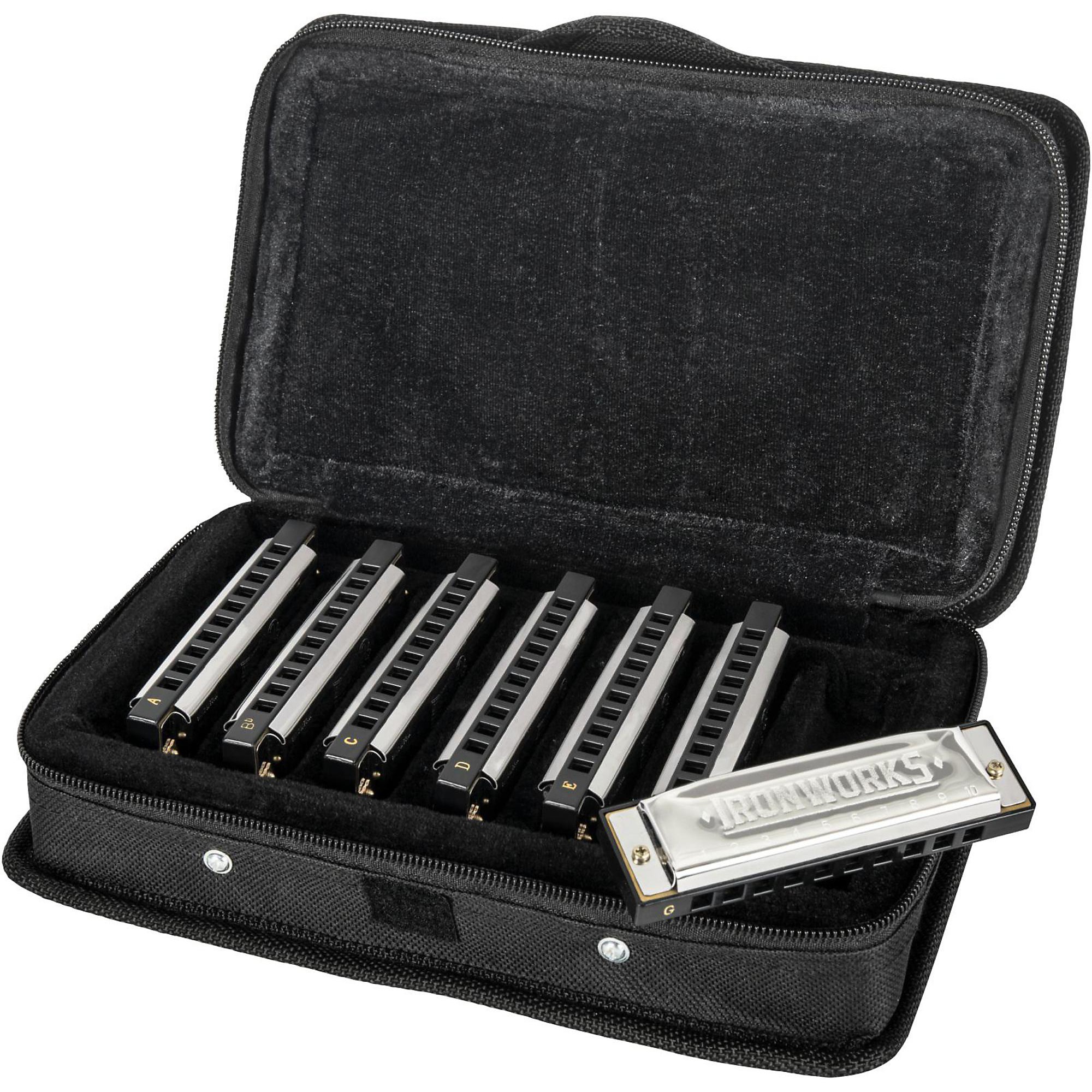 Silver Creek 7 Pack of Blues Style Harmonicas Guitar Center