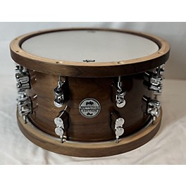 Used PDP by DW 7.5X14 Limited-Edition Dark Stain Maple And Walnut Snare With Walnut Hoops And Chrome Hardware 14 X 7.5 In ...