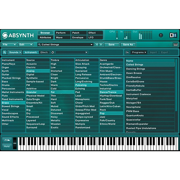 Native Instruments ABSYNTH 4 Virtual Synthesizer