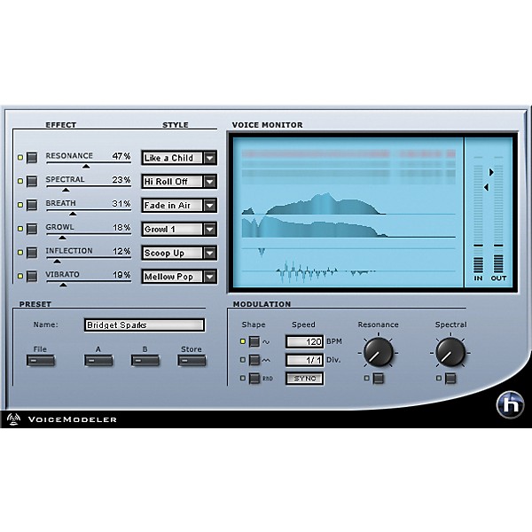 TC Helicon VoiceModeler Plug-in for PowerCore