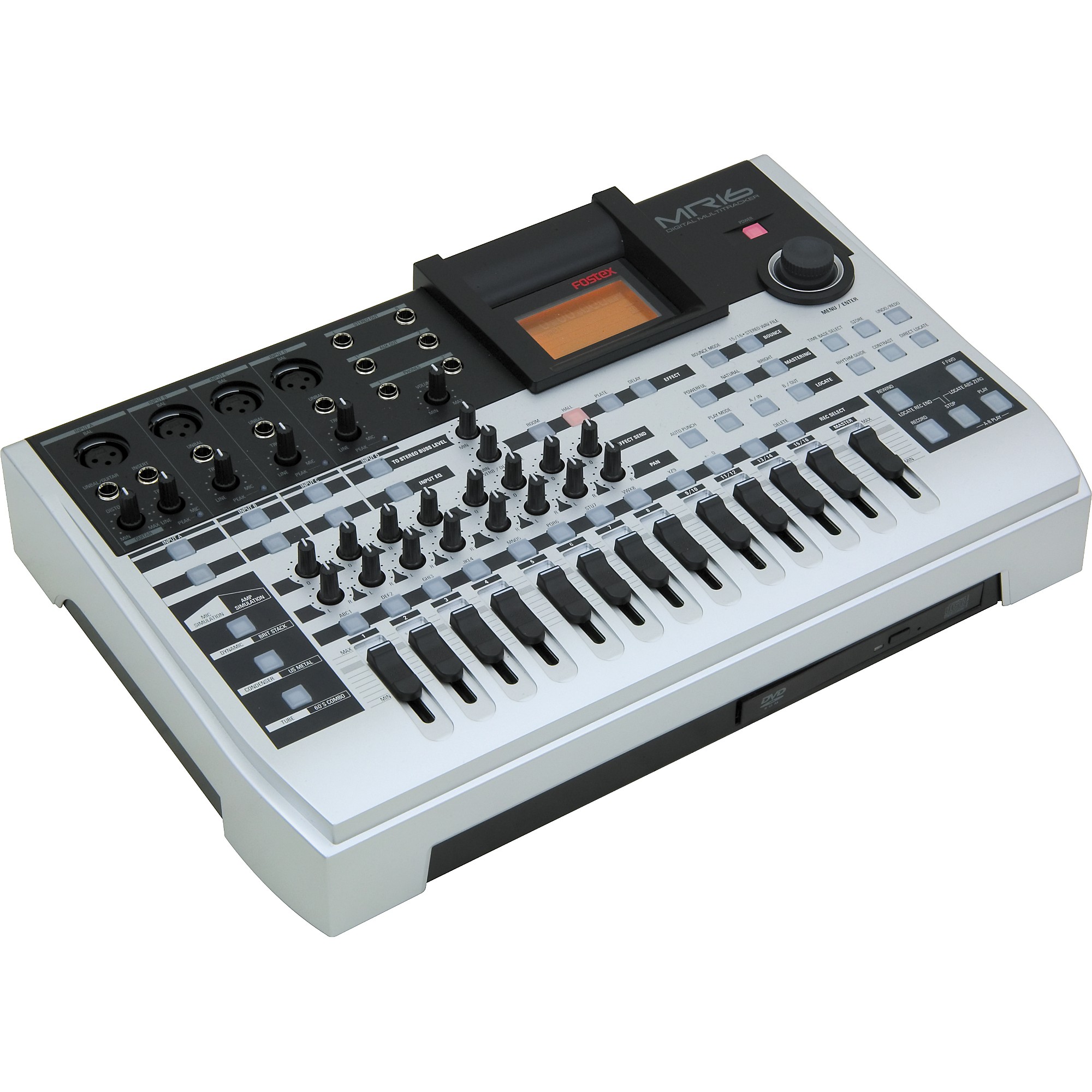 Fostex MR-16HD/CD Digital Recorder with CD Burner Silver | Guitar