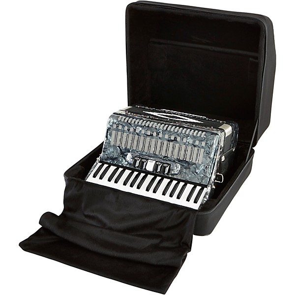 Open Box SofiaMari SM 3472 34 Piano 72 Bass Button Accordion Level 2 Pearl Gray 194744636295