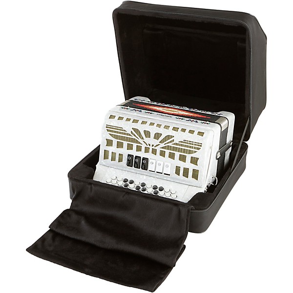 Open Box SofiaMari SMTT-3412, Two Tone Accordion Level 2 White Pearl, Fa/Mi 194744306808