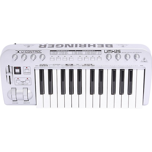 Restock Behringer U-Control UMX25 25-Key USB-MIDI Controller Keyboard