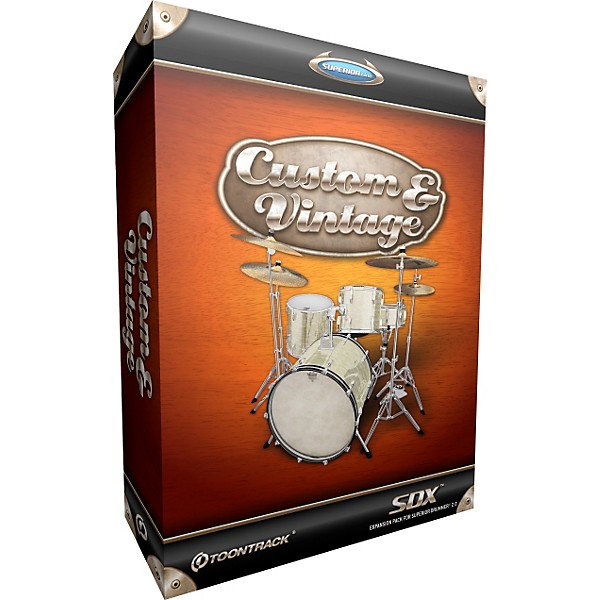 Clearance Toontrack Custom & Vintage SDX Drum Library for Superior Drummer