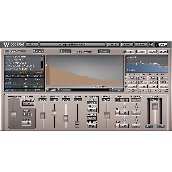 Waves IRL Convolution Reverb Effects HTDM