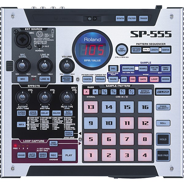 Open Box Roland SP-555 Creative Sampler Workstation | Guitar Center