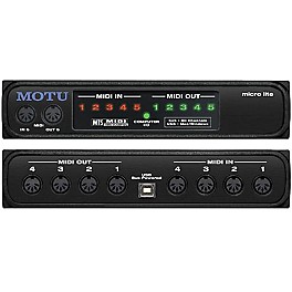 MOTU micro lite USB MIDI Interface