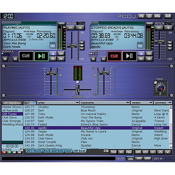 PCDJ Blue DJ Software