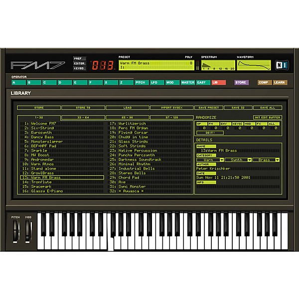 Native Instruments FM7 Soft Synth VST Native Hybrid