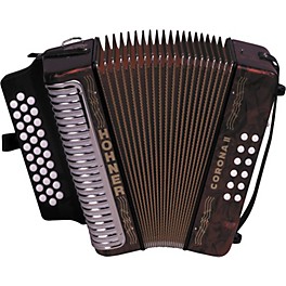 Blemished Hohner 3500 Corona II GCF Diatonic Accordion Level 2 Red Pearl 888365509228