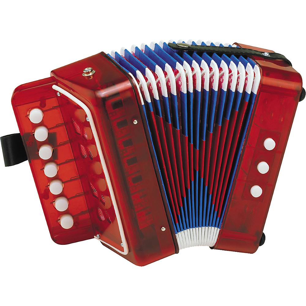 SKY Accordion Green Color 7 Button 2 Bass Kid Music Instrument High Quality Easy to Play 