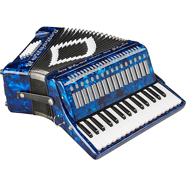 Open Box SofiaMari SM-3232 32 Piano 32 Bass Accordion Level 1 Dark Blue Pearl