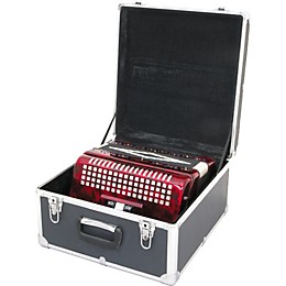 Open Box SofiaMari NSM-3412 34-Button 12-Bass Accordion GCF Level 2 Red Pearl 197881021993