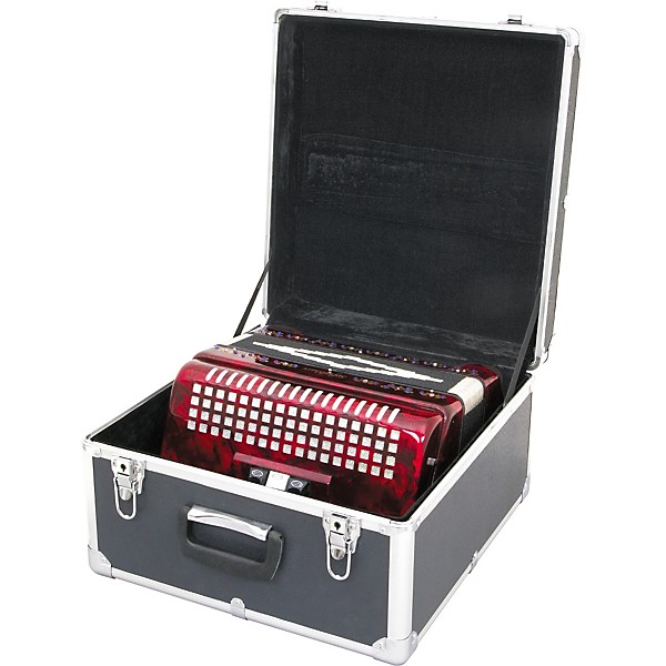 Open Box SofiaMari NSM-3412 34-Button 12-Bass Accordion GCF Level 2 Red Pearl 197881021993