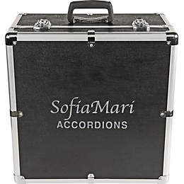 Open Box SofiaMari NSM-3412 34-Button 12-Bass Accordion GCF Level 1 White Pearl